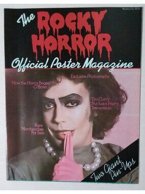 Rocky Horror Official Poster Magazine 1979 Tim Curry Interviews 2 Giant Pin-Ups